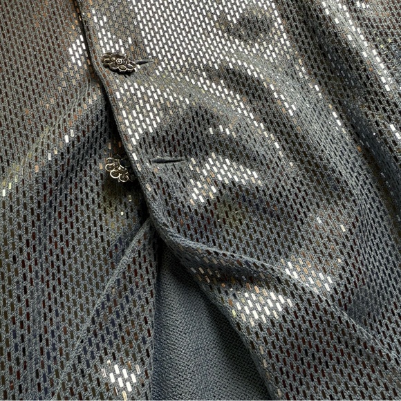 COPY - St. John Blue Sequin Women's Jacket and Skirt - Picture 5 of 7